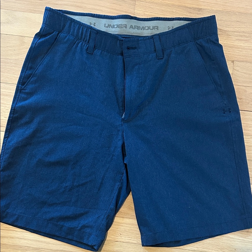 Under Armour Men's Navy Flat Front Shorts